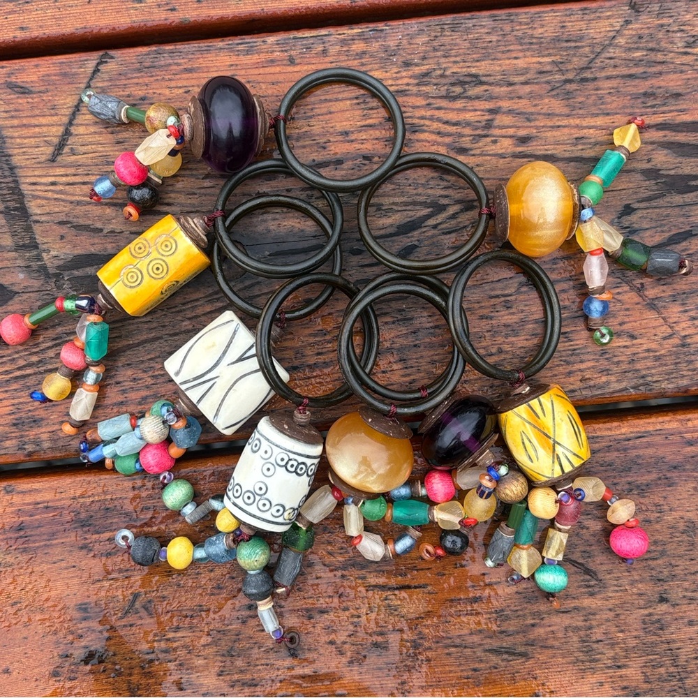 Set Of 8 Bohemian Napkin Rings